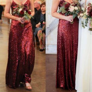Shop Revelry, Hazel Bridesmaid Dress, Cabernet